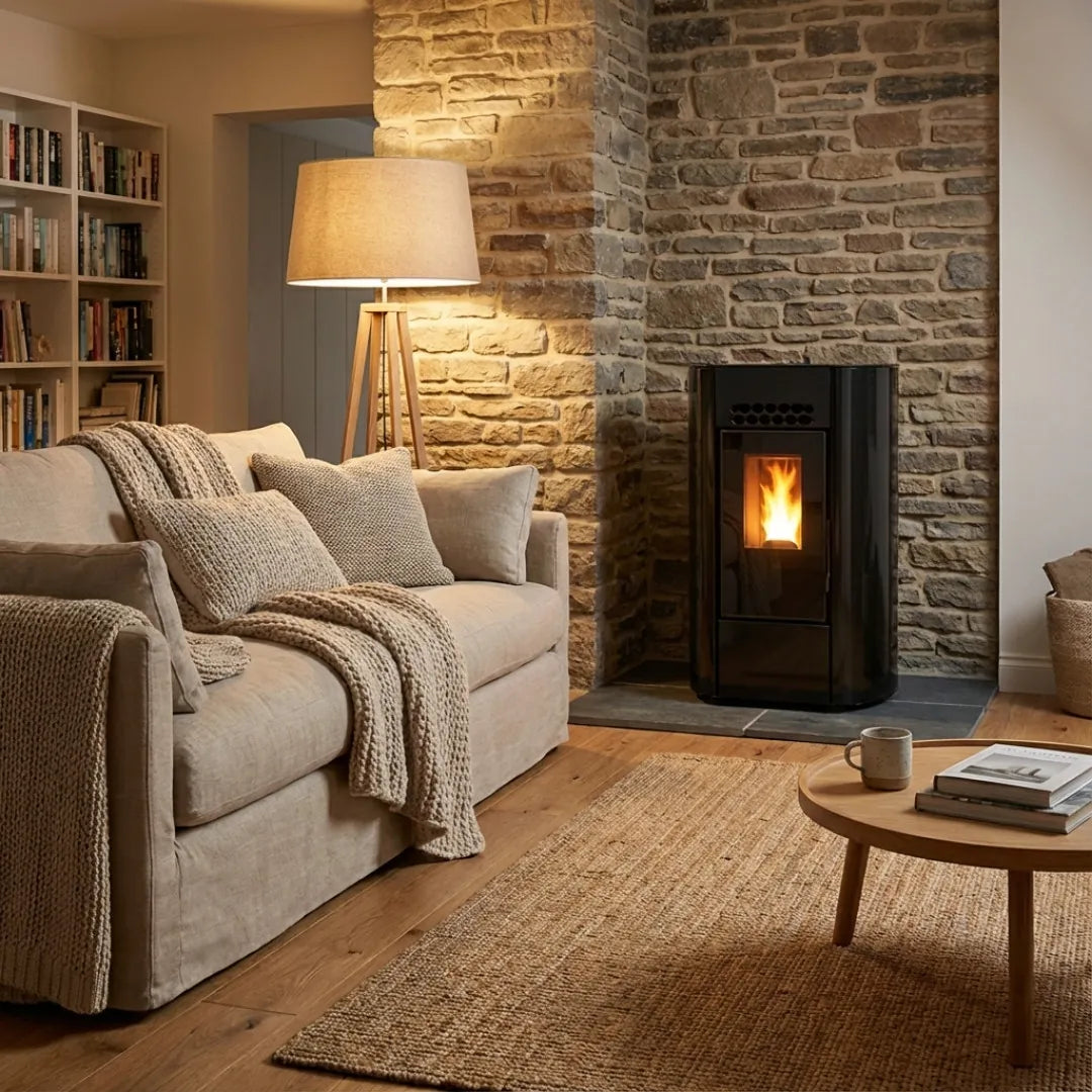 Poêle à granulés petite taille Linea VZ Ring - 9 kW